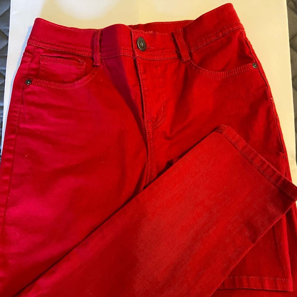 Red Denim Jeans  Size 4 PS. Style & Co. - Picture 4 of 4